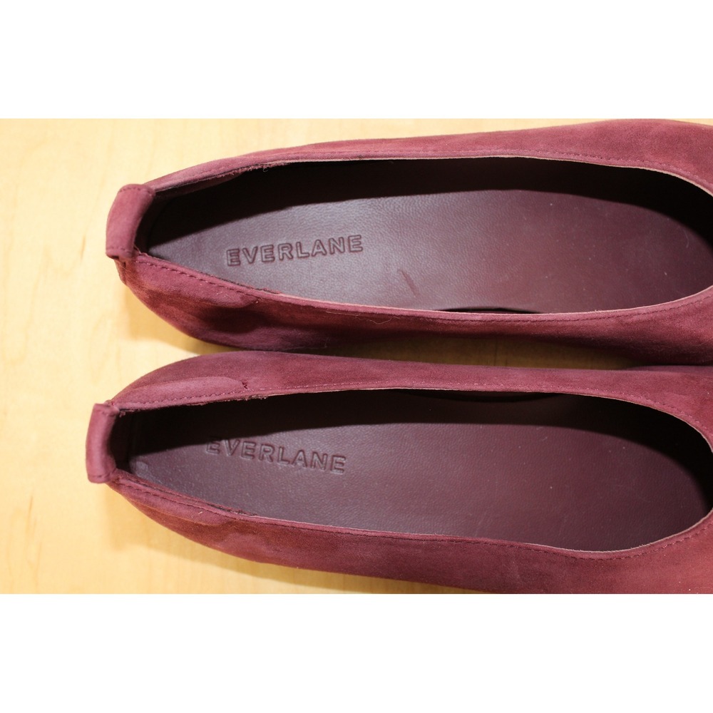 Everlane Day Glove‎ Ballet Flats in Bordeaux Suede SZ 8.5 - Picture 6 of 8